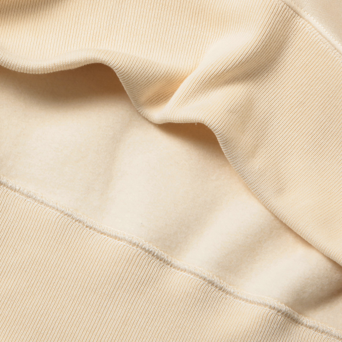 AUBETT / オーベット | コットン空紡裏毛 ハーフジップ - Oatmeal