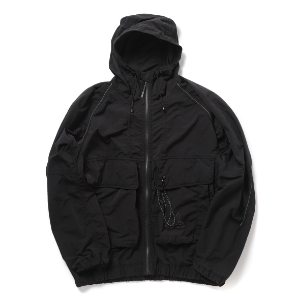 and wander / アンドワンダー | ROA garment dye nylon hooded jacket