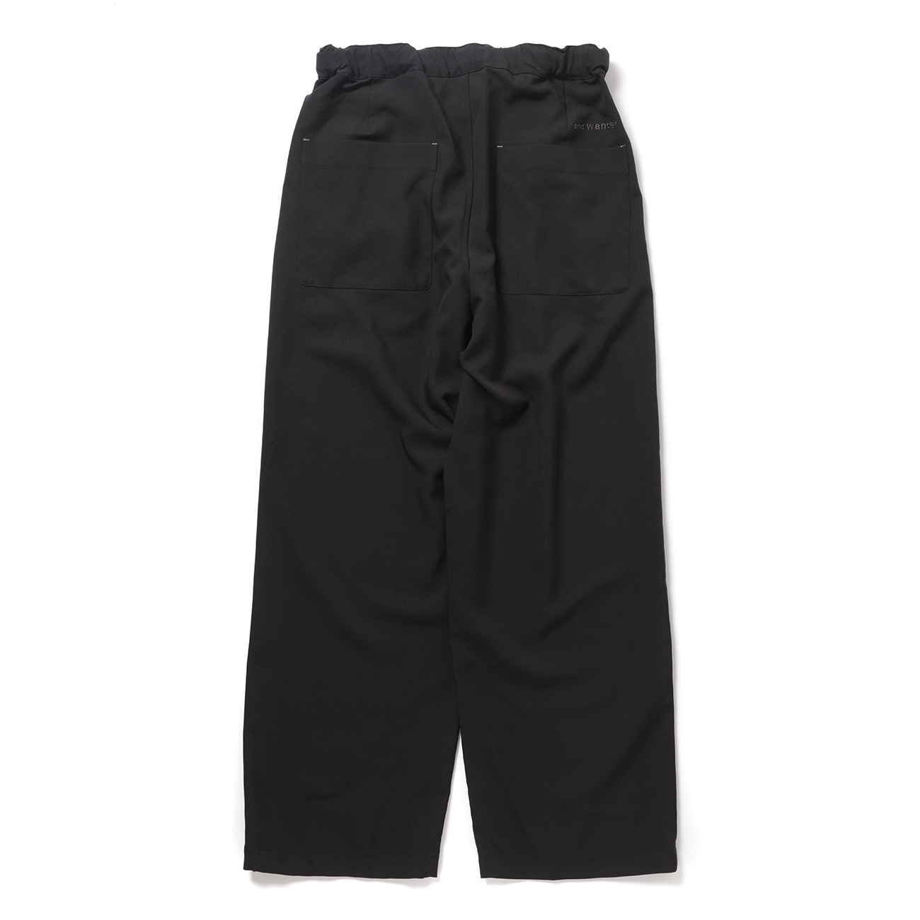 and wander / アンドワンダー | PE melange twill wide pants