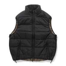 DAIWA PIER39 / ダイワピア39 | TECH REVERSIBLE CLIMBERS PUFF VEST - Black x Brown Kahki