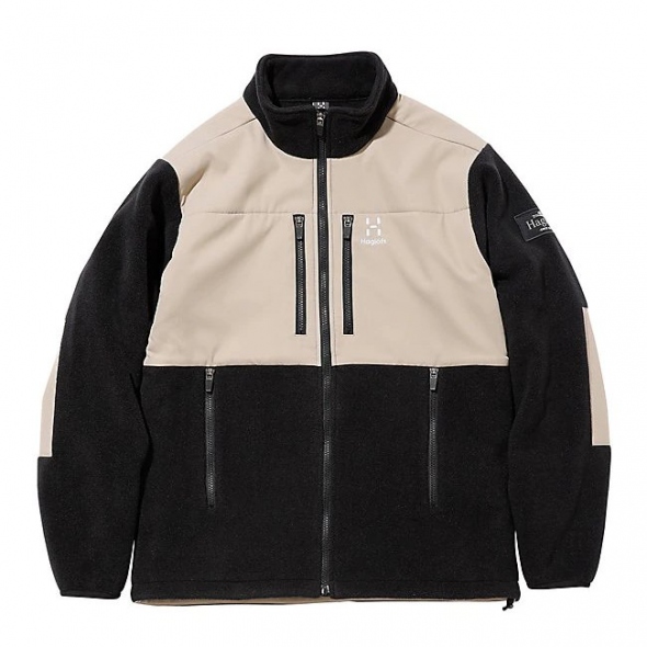 【HAGLOFS】ホグロフス コンボイ convoy110 Haglofs / ホグロフス | Combination Fleece JK Men - Black / Beige