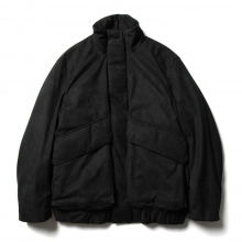 URU / ウル | FAKE LEATHER / ZIP UP BLOUSON - Black