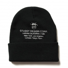 STUSSY / ステューシー | Design Corp Cuff Beanie - Black