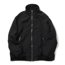 URU / ウル | NYLON FLEECE - ZIP UP BLOUSON - Black