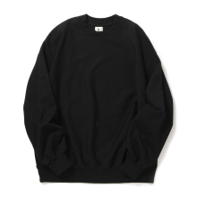 blurhmsROOTSTOCK / ブラームスルーツストック | Soft&Hard Sweat Crew-Neck P/O Big - Black