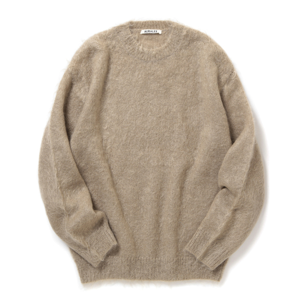 AURALEE / オーラリー | BRUSHED SUPER KID MOHAIR KNIT P/O (レディース) - Gray Beige |  通販 - 正規取扱店 | COLLECT STORE / コレクトストア