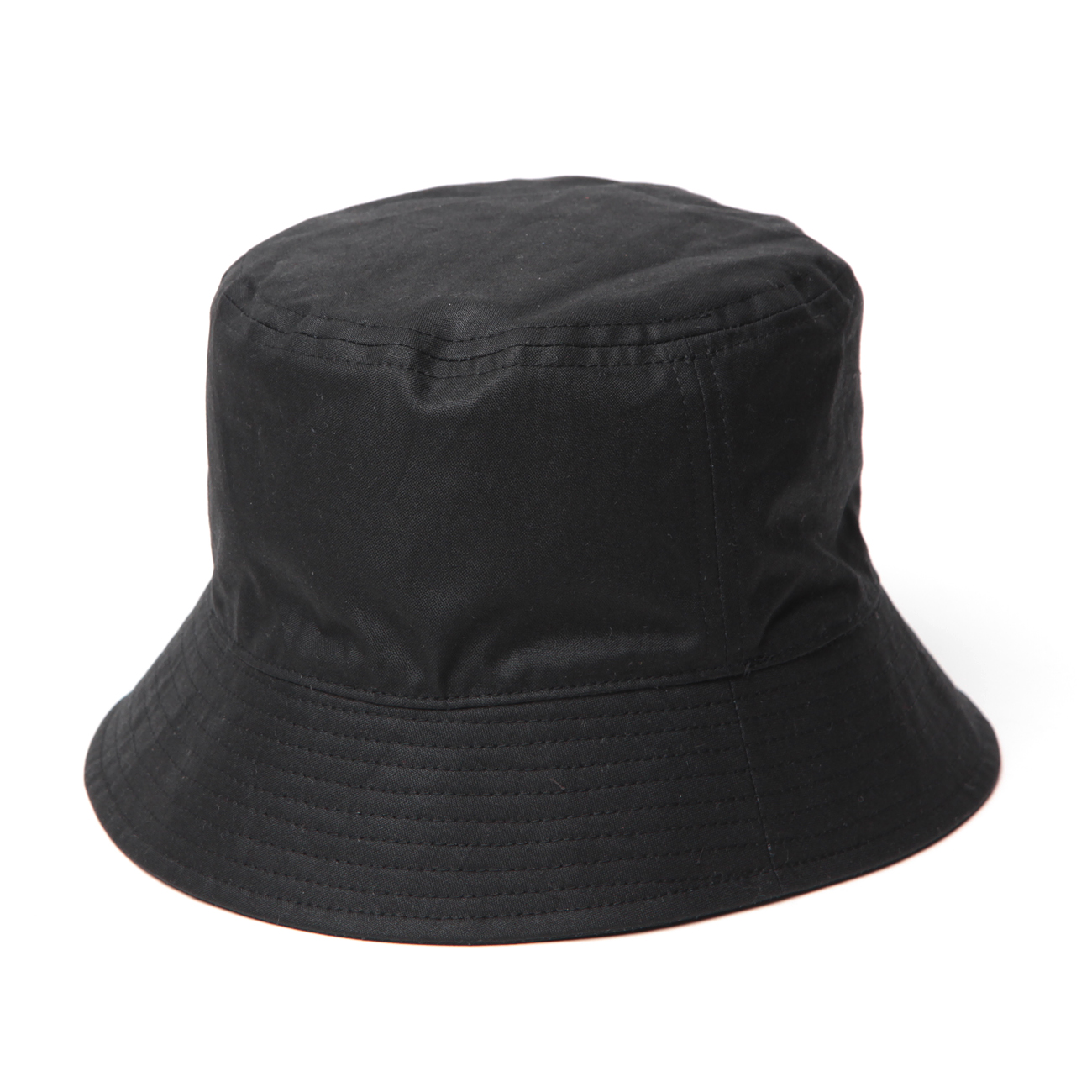 INTERIM UKオイルドクロス バケットハット INTERIM / インテリム | UK OILED CLOTH BUCKET HAT - Black