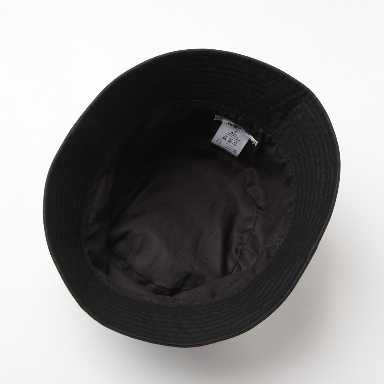 INTERIM UKオイルドクロス バケットハット INTÉRIM / インテリム】UK OILED CLOTH BUCKET HAT - BLACK