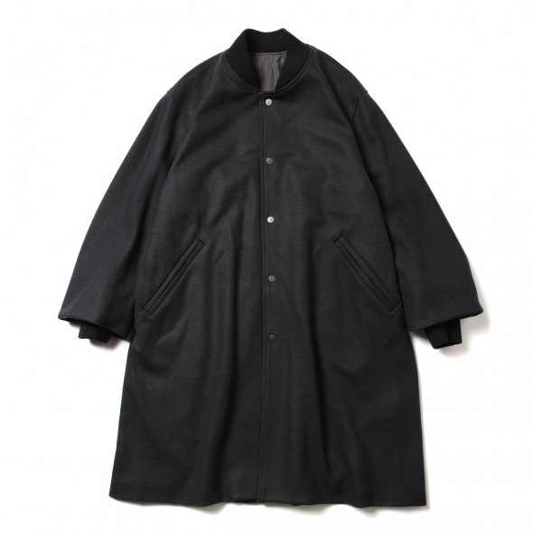 URU / ウル | WOOL PONCH - LONG COAT - Charcoal | 通販 - 正規取扱店