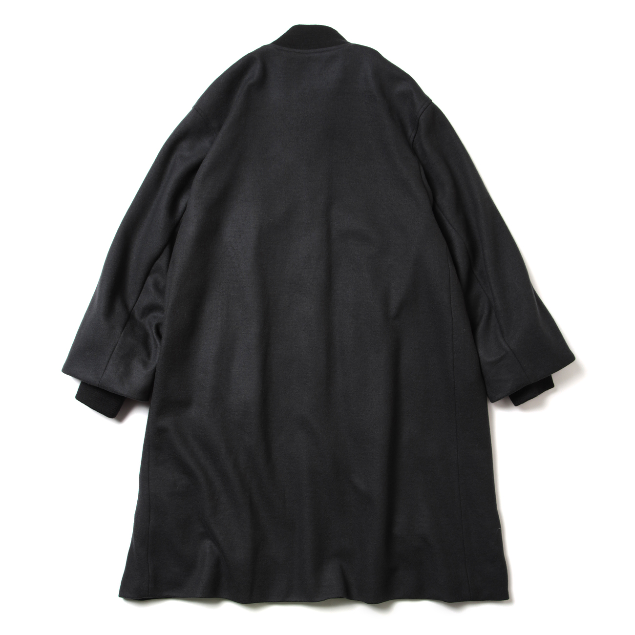 URU / ウル | WOOL PONCH - LONG COAT - Charcoal | 通販 - 正規取扱店