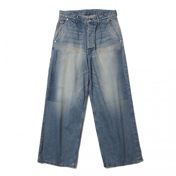 URU / ウル | COTTON DENIM - PAINTER PANTS TYPE B - L.Indigo