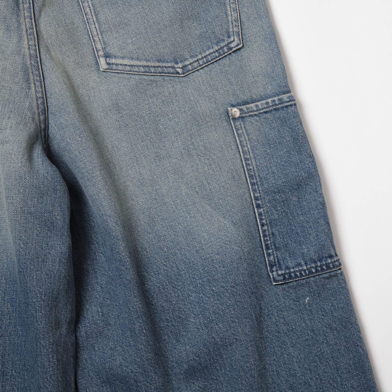 URU / ウル | COTTON DENIM - PAINTER PANTS TYPE B - L.Indigo | 通販