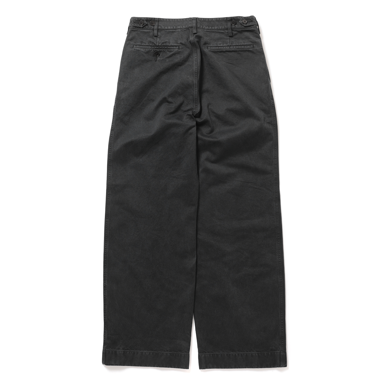 AURALEE ブラックタックパンツ AURALEE / オーラリー | PRODUCT DYED FINX CHINO ONE-TUCK