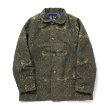 needles蝶オリーブグリーン シャツ L NEEDLES(ニードルズ) C.O.B. CLASSIC SHIRT/オープンカラー