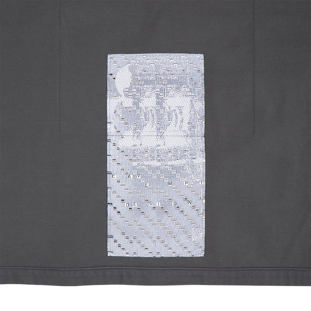 C.E / シーイー | PATCHED ZIP SHORT SHIRT JACKET - Charcoal