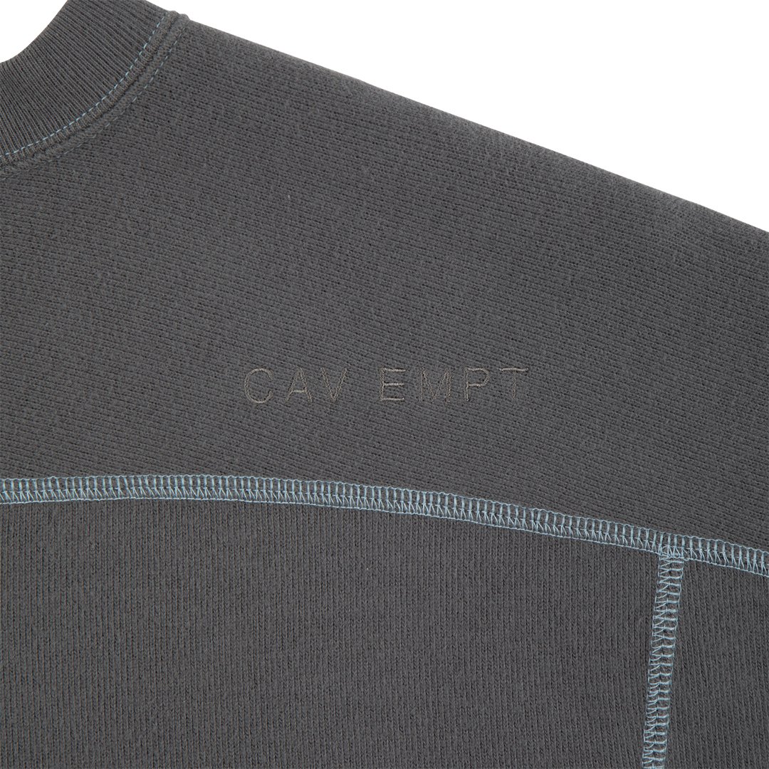 C.E / シーイー | CREW NECK DBL KNIT LONG SLEEVE - Charcoal