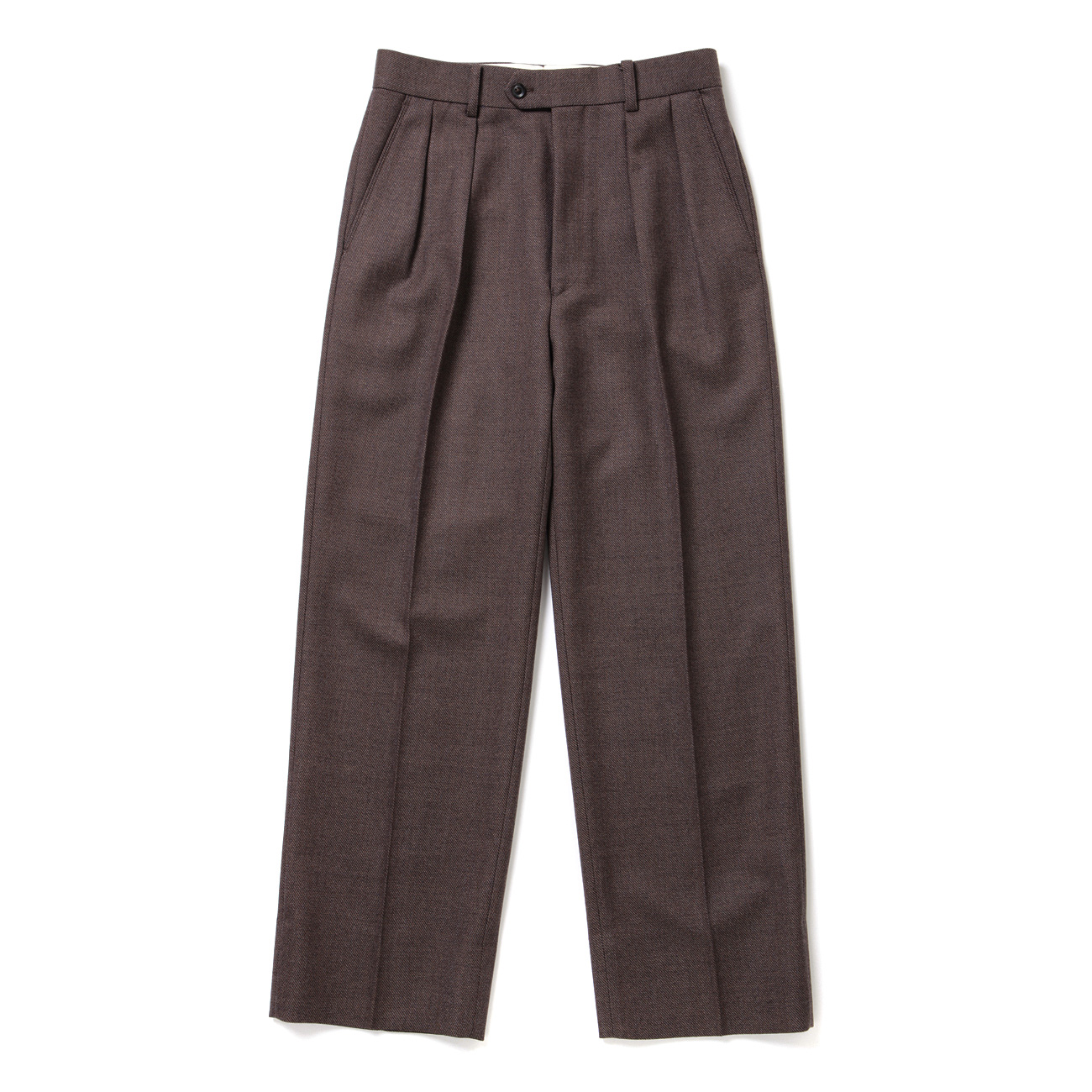 インテリムBASKET WEAVE 2-TUCK STRAIGHT SLACKS インテリムBASKET WEAVE 2-TUCK STRAIGHT SLACKS