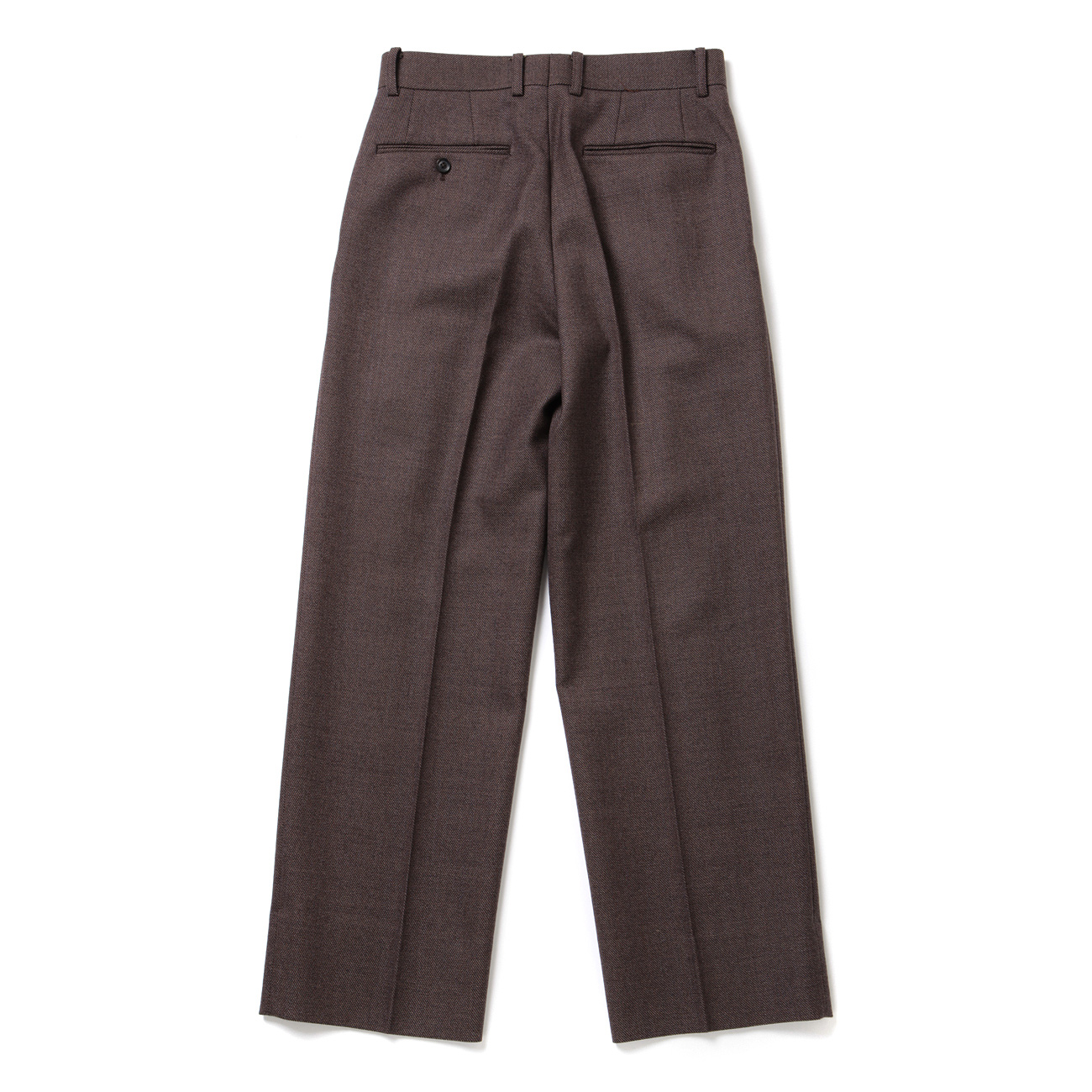 INTERIM / インテリム | LIMITED BASKET WEAVE 2-TUCK STRAIGHT SLACKS