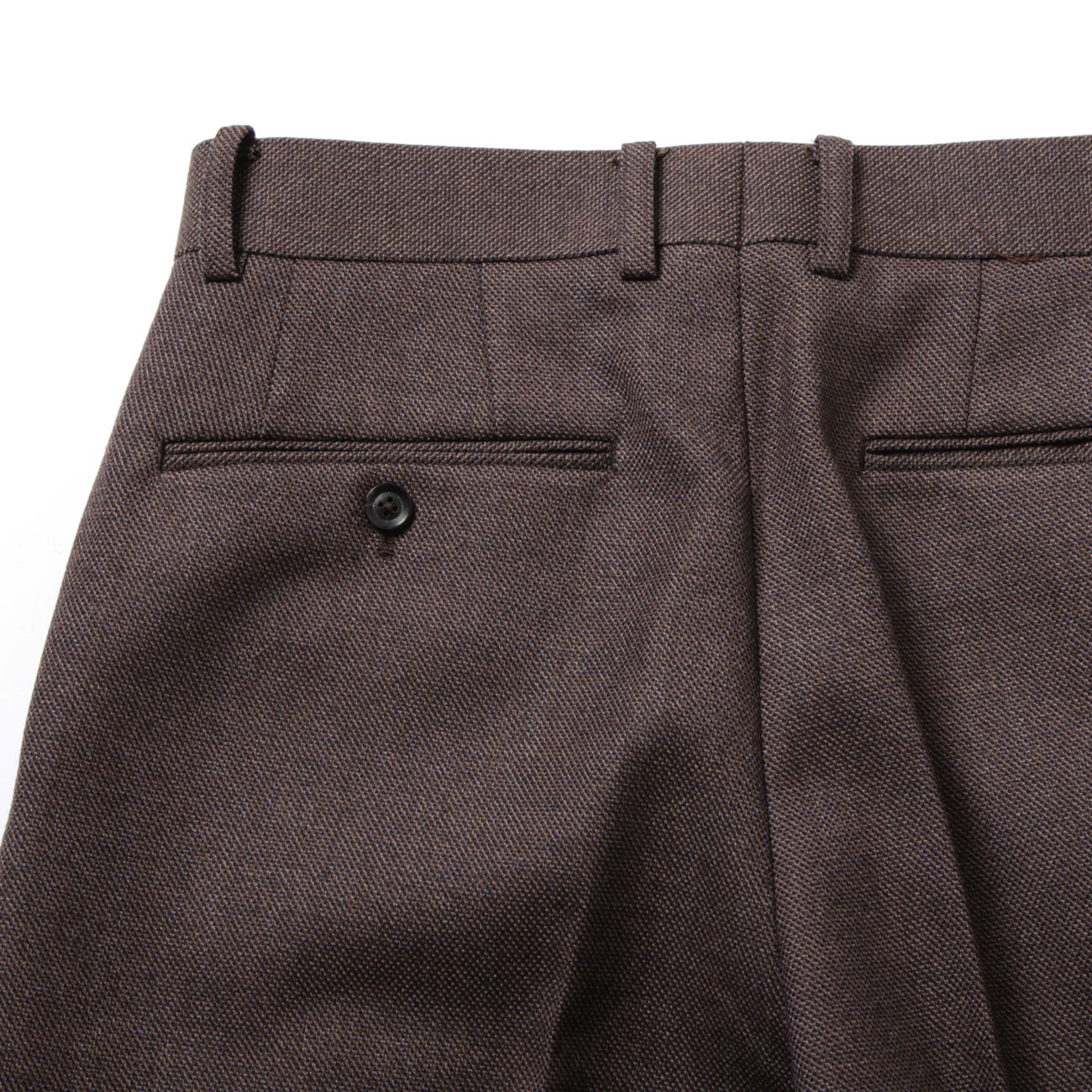 INTERIM / インテリム | LIMITED BASKET WEAVE 2-TUCK STRAIGHT SLACKS