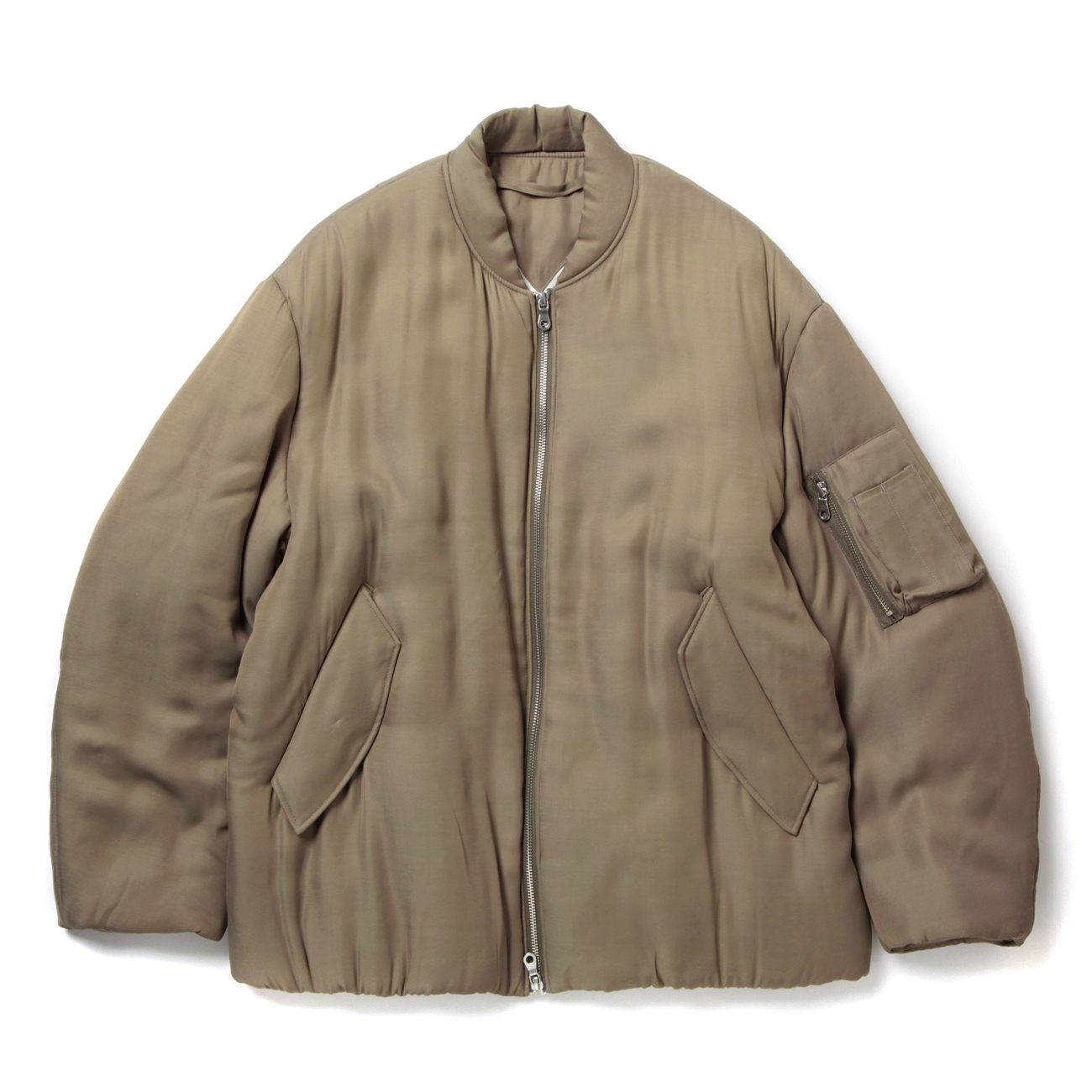 URU / ウル | RAYON - ZIP UP BLOUSON - Beige | 通販 - 正規取扱店