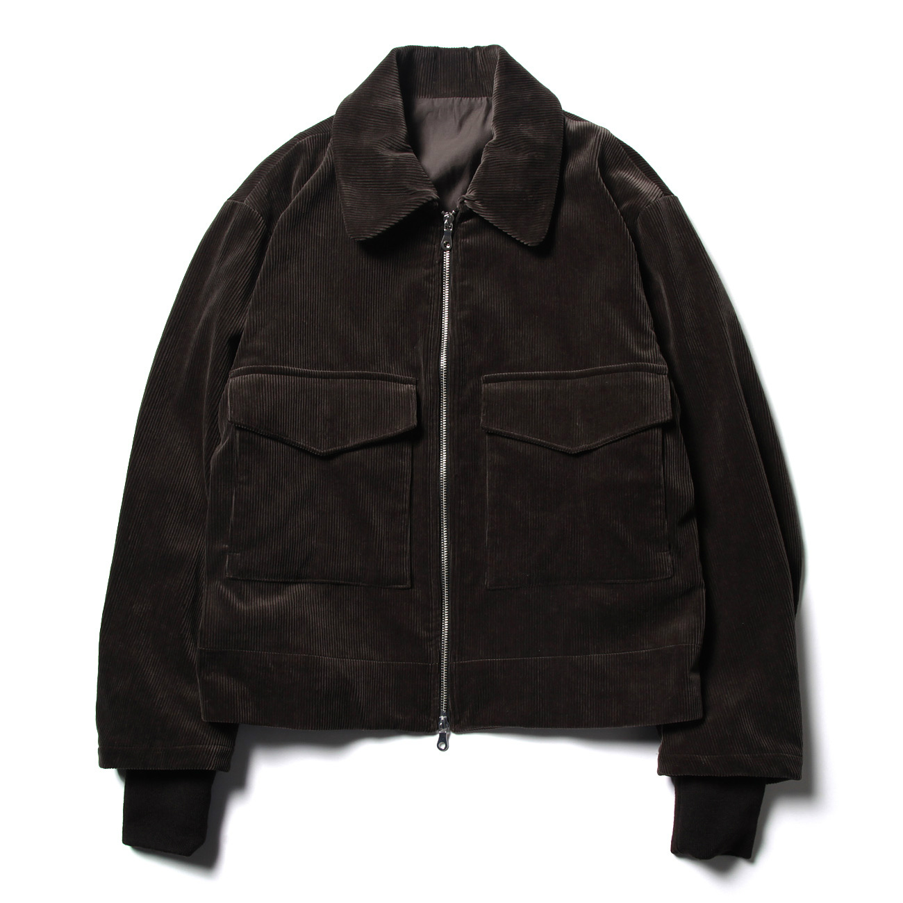 URU / ウル | COTTON CORDUROY BLOUSON - D.Brown | 通販