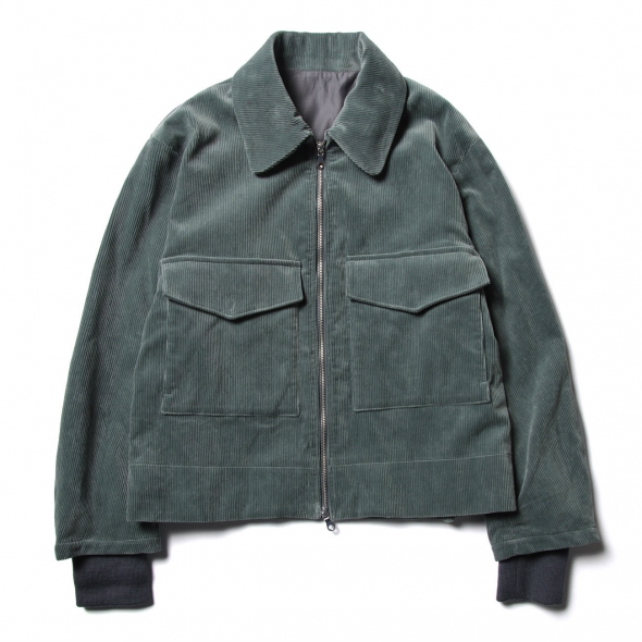 ジャケット・アウター URU COTTON CORDUROY BLOUSON URU / ウル | COTTON CORDUROY BLOUSON - Aqua | 通販 - 正規取扱店