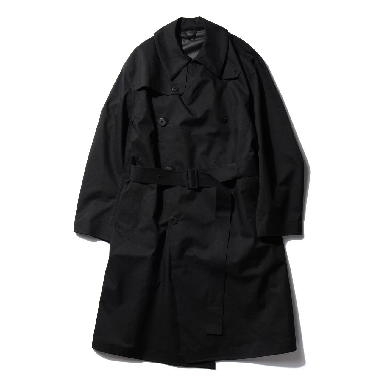 DESCENTE PAUSE / デサントポーズ | WOOL MIX TRENCH COAT - Black