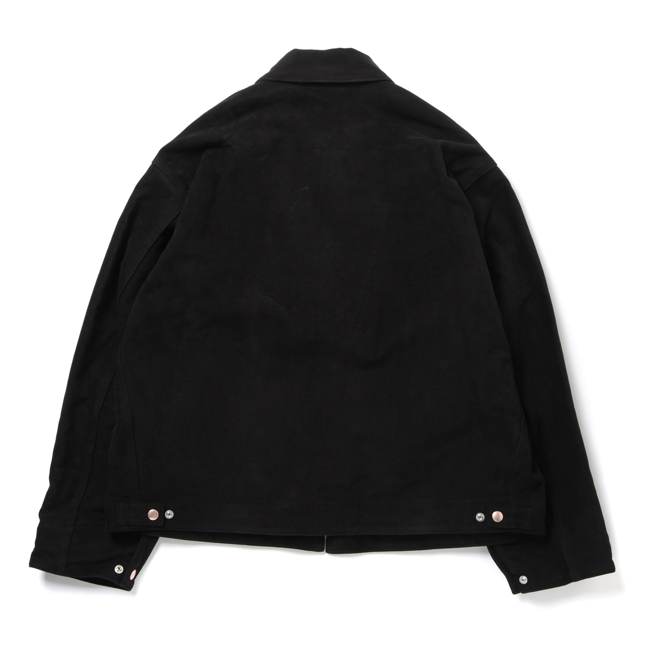 COMOLI / コモリ   モールスキン ジップショートジャケット   Black