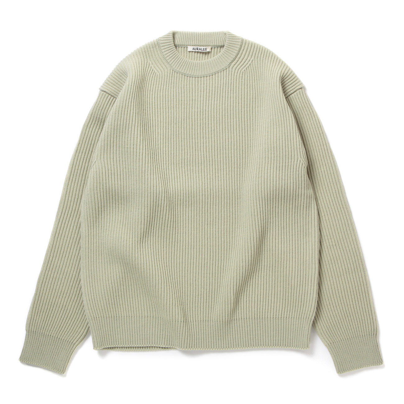 FRENCH MERINO RIB KNIT P/O (レディース) - Light Khaki