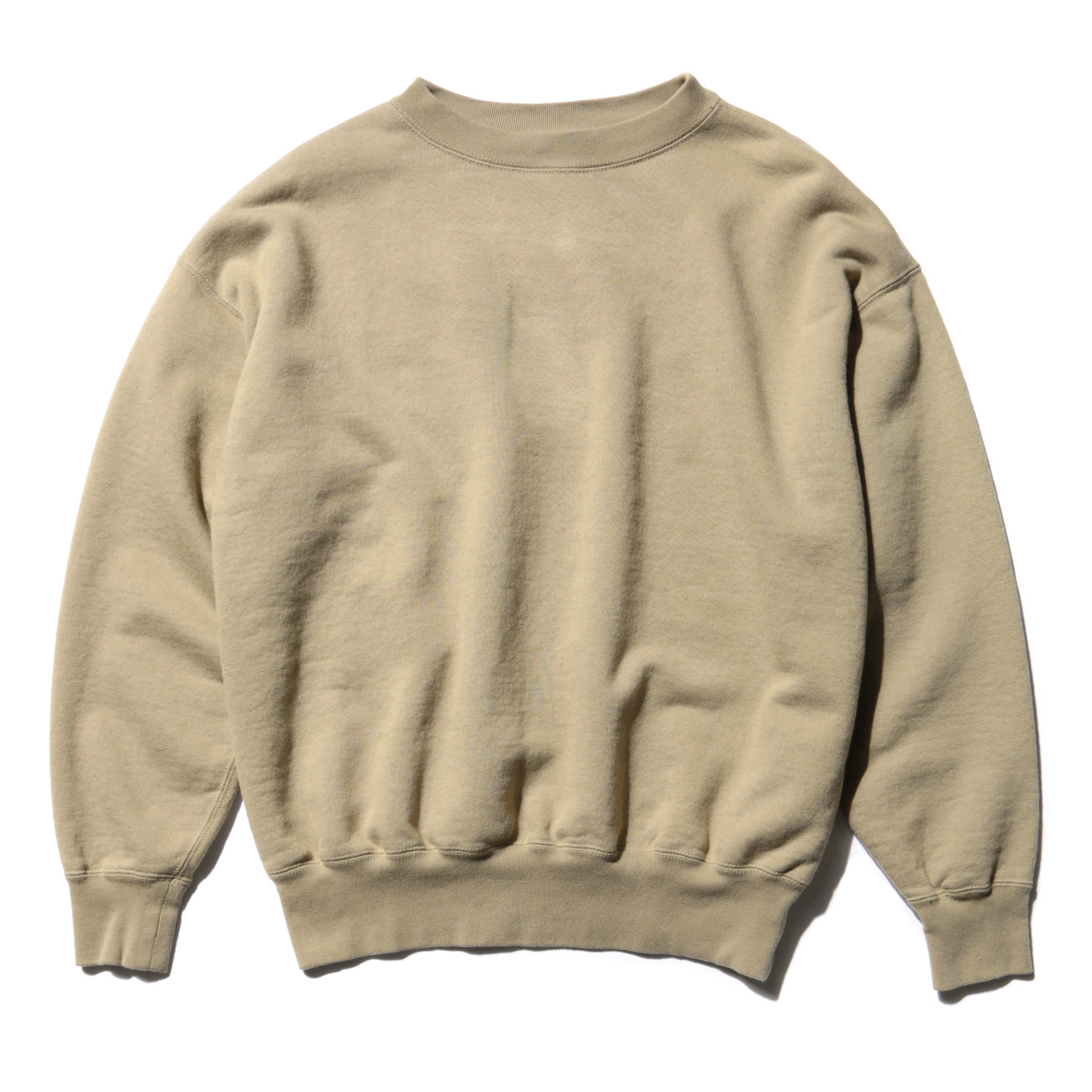 AURALEE / オーラリー | BACK WOOL SWEAT BIG P/O (メンズ) - Beige