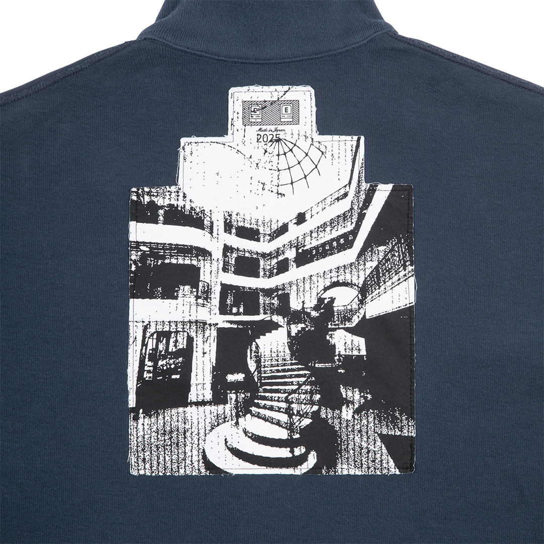 C.E / シーイー | DBL KNIT COLLARED ZIP UP - Navy | 通販 - 正規取扱