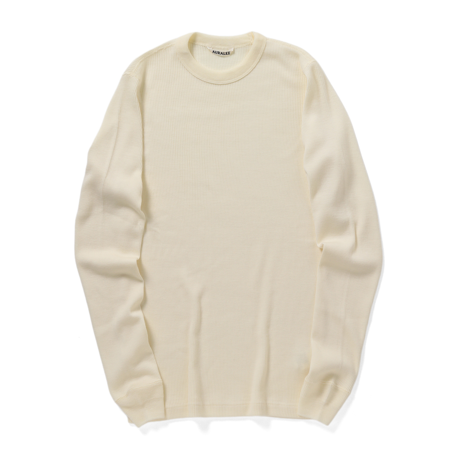 WOOL SILK SOFT RIB L/S TEE