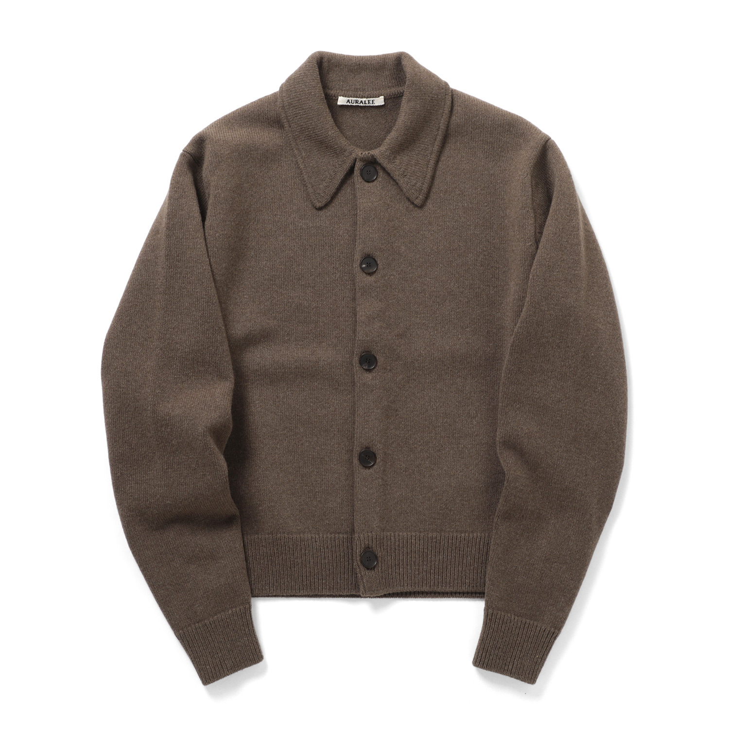 AURALEE / オーラリー | SUPER FINE WOOL KNIT SHIRT CARDIGAN (メンズ