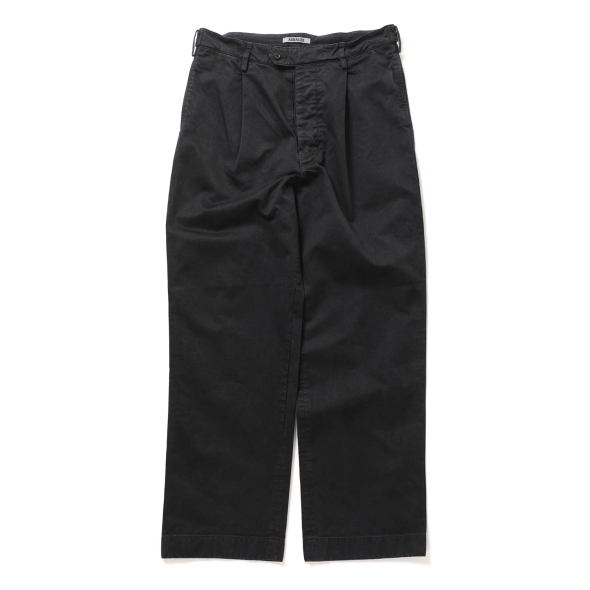 AURALEE フィンクスチノワイドタックパンツ AURALEE / オーラリー | GARMENT-DYED FINX CHINO ONE-TUCK WIDE PANTS