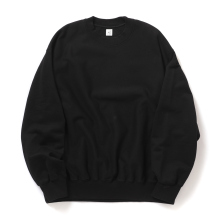 blurhmsROOTSTOCK / ブラームスルーツストック | Soft&Hard Sweat Crew-neck P/O Wide - Black