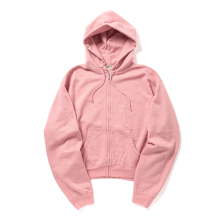 AURALEE / オーラリー | HIGH-TWIST COMPACT SWEAT ZIP PARKER (メンズ) - Top Pink