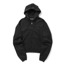 AURALEE / オーラリー | HIGH-TWIST COMPACT SWEAT ZIP PARKER (メンズ) - Ink Black
