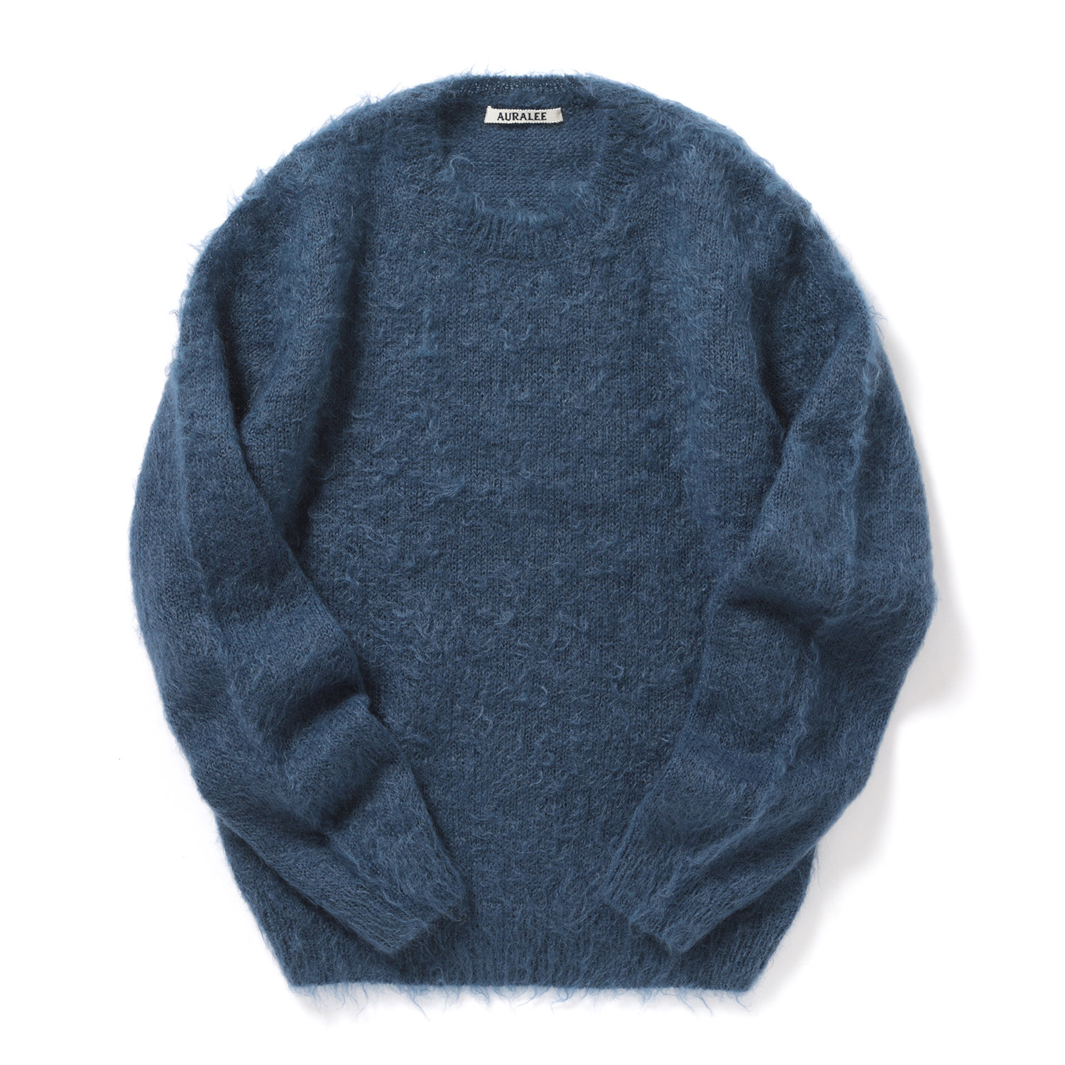 美品　AURALEE オーラリー　カシミアブレンドボートネックニット　ネイビー AURALEE / オーラリー | BRUSHED SUPER KID MOHAIR KNIT P/O