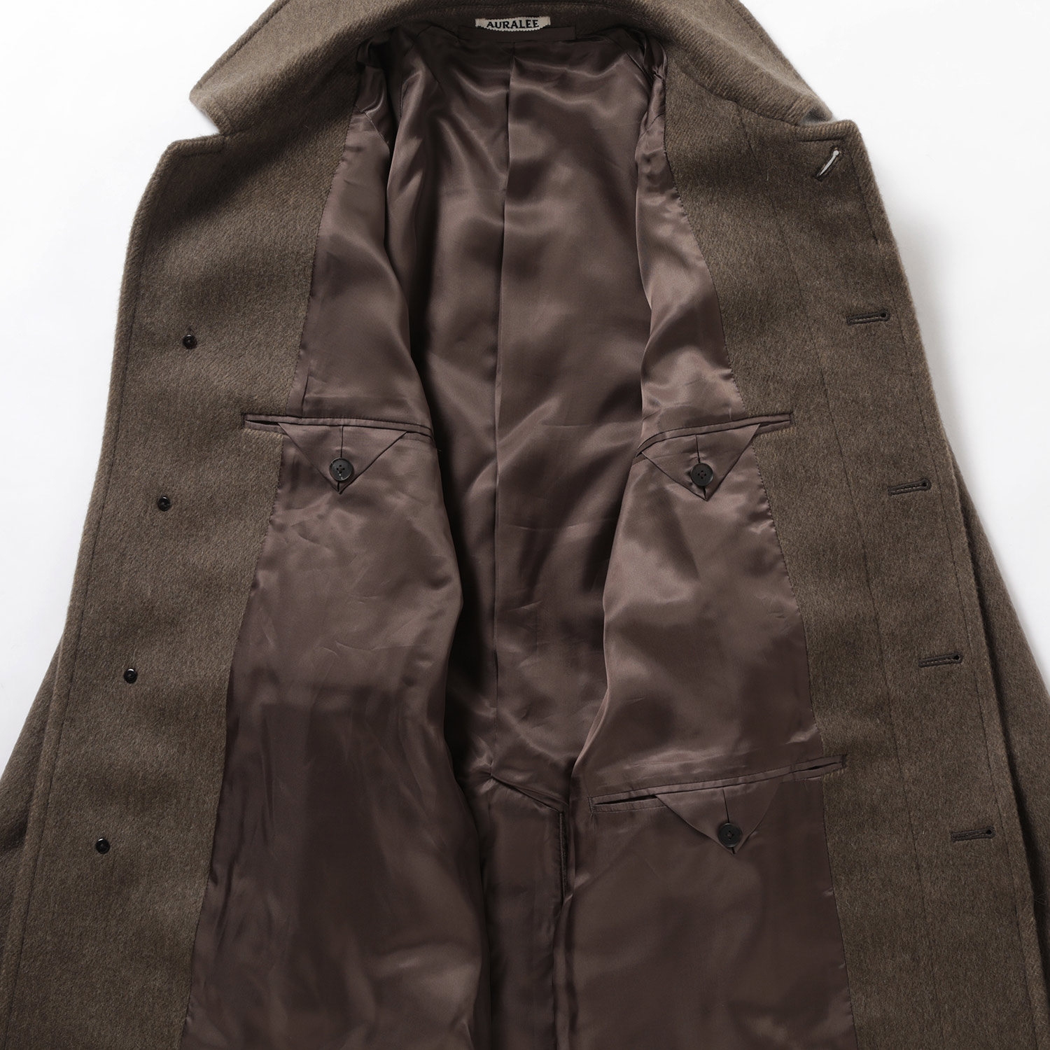 AURALEE / オーラリー | HAIRY WOOL MOHAIR CHAMBRAY SOUTIEN COLLAR