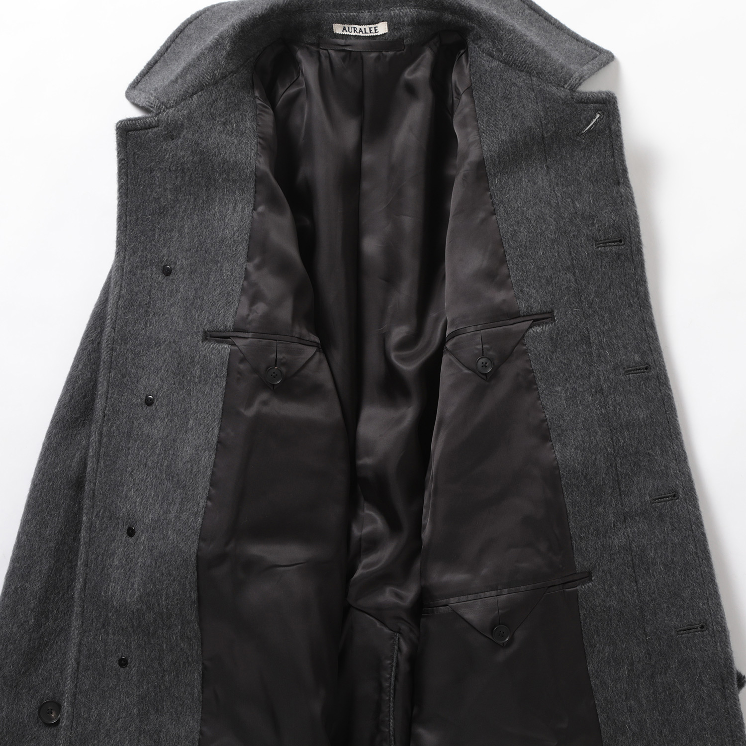 AURALEE / オーラリー | HAIRY WOOL MOHAIR CHAMBRAY SOUTIEN COLLAR