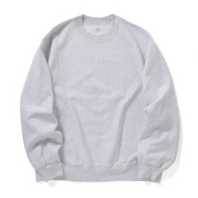 blurhmsROOTSTOCK / ブラームスルーツストック | Soft&Hard Sweat Crew-neck P/O Wide - Heather White