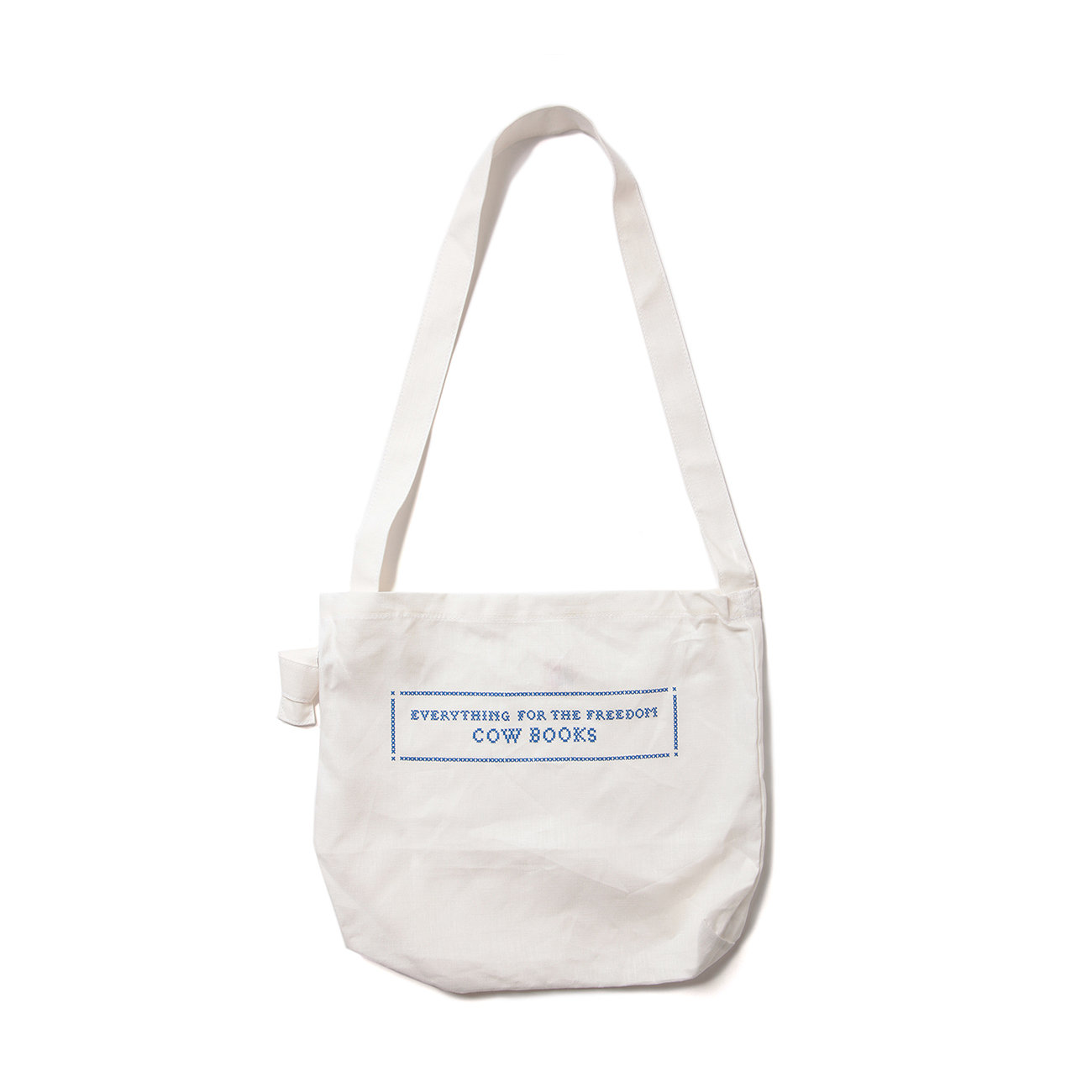 その他 COWBOOKS COW BOOKS / カウブックス | Linen Shoulder Tote - White × Blue