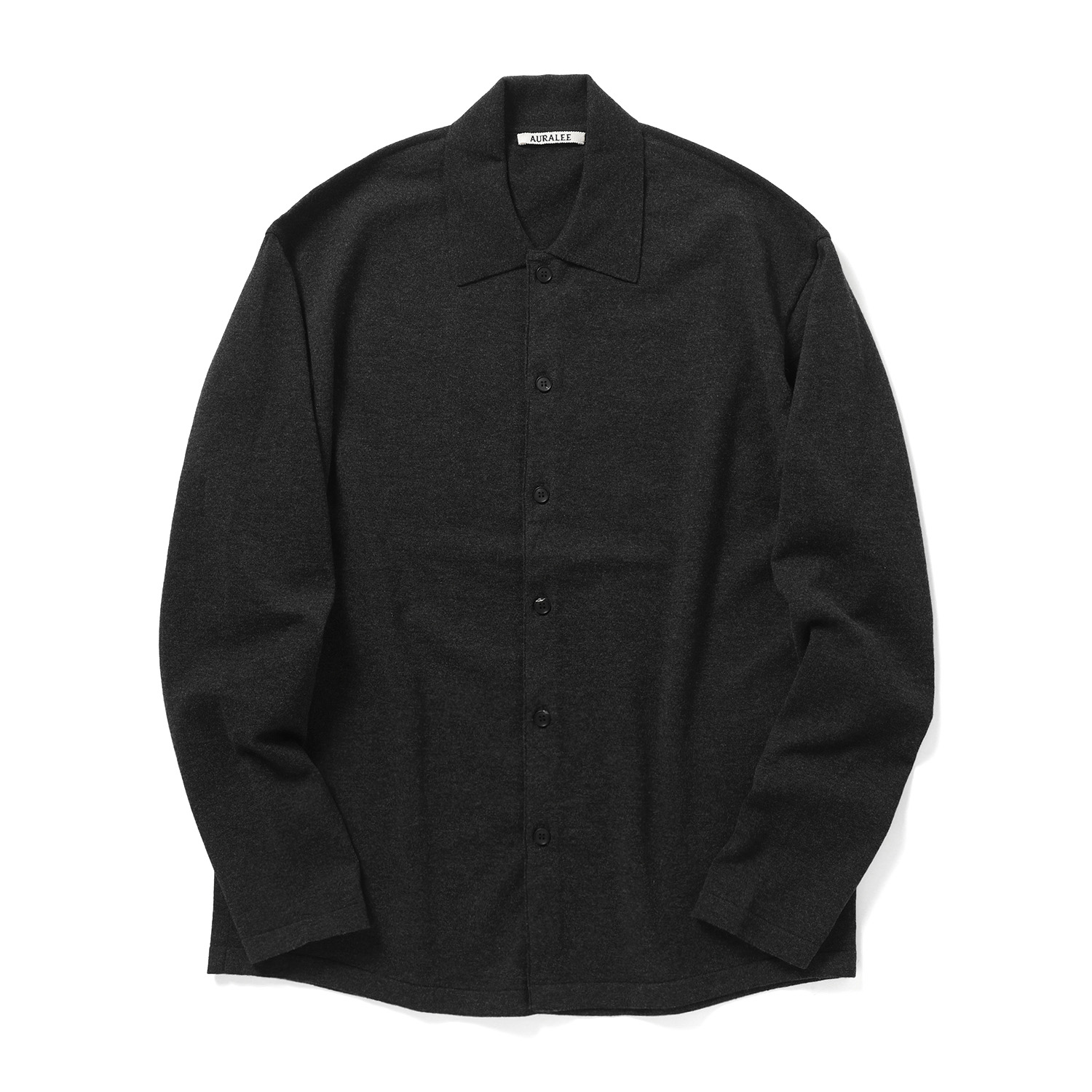 AURALEE / オーラリー | HIGH TWIST WOOL KNIT SHIRT CARDIGAN (メンズ