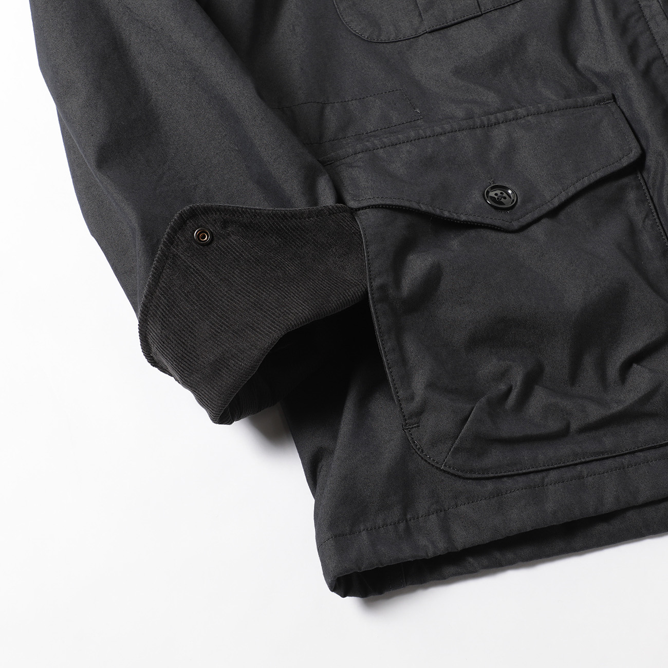 SAS Jacket - CP Weather Poplin - Charcoal 袖口