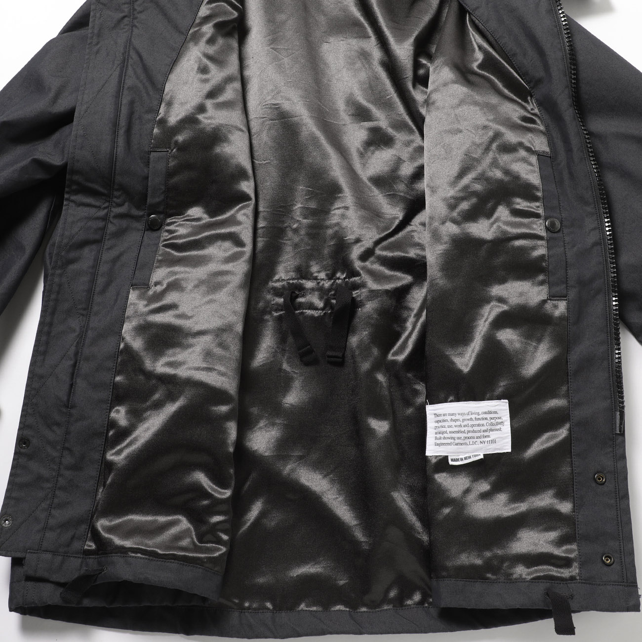 SAS Jacket - CP Weather Poplin - Charcoal 裏地