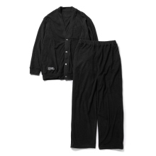 FreshService / フレッシュサービス | UTILITY PILE CARDIGAN SET-UP - Black