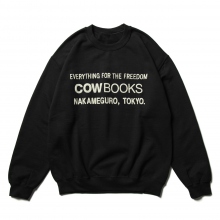 COW BOOKS / カウブックス | Book Vendor Sweatshirt - Black × Ivory