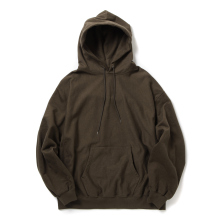 blurhmsROOTSTOCK / ブラームスルーツストック | Soft&Hard Sweat Hoodie P/O Big - Khaki Brown