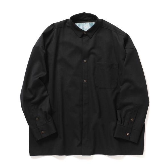 Dulcamara / ドゥルカマラ | よそいきワイドBOXシャツ - Black | 通販
