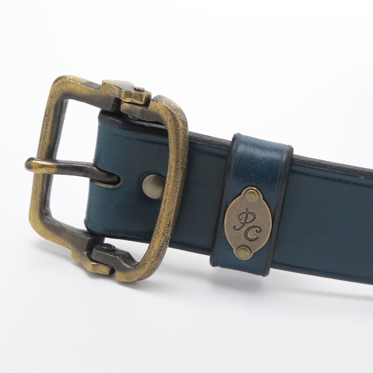 Porter Classic / ポータークラシック | LEATHER BELT - Blue | 通販